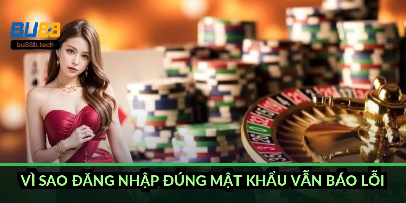 Vì sao đăng nhập đúng mật khẩu vẫn báo lỗi?
