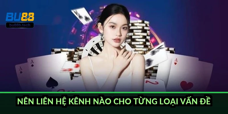 Nên liên hệ kênh nào cho từng loại vấn đề?